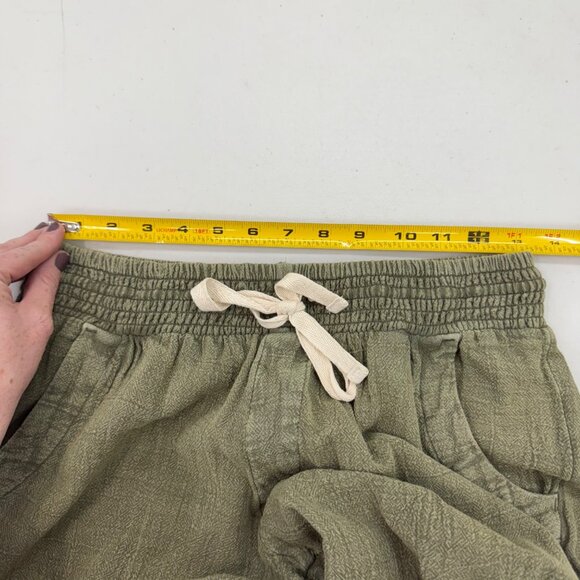 Ripcurl Classic Surf Green Poplin Cotton Crepe Beach Pants GPANE9 Womens Small - Picture 8 of 10